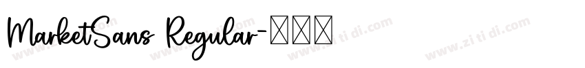 MarketSans Regular字体转换